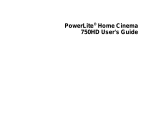 Epson PowerLite Home Cinema 750HD User guide