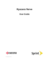 KYOCERA VERVE User manual