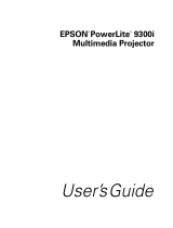 Epson PowerLite 9300i User guide