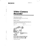 Sony CCD-TRV22 User manual