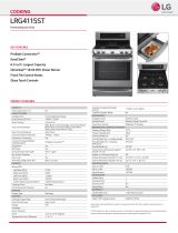LG LRG4115ST 30" Stainless Steel Gas Range - Convection User manual