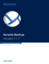 ACRONIS Backup for Linux Server 11.7 User guide