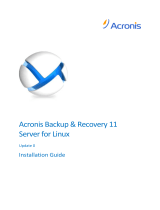 ACRONIS Backup & Recovery 11 Server for Linux Installation guide