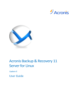 ACRONIS Backup & Recovery 11 Server for Linux User guide