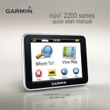 Garmin Nüvi 2200 Quick start guide