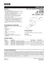 Kohler 15160-0 Specification