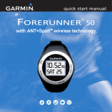 Garmin Forerunner 50 Quick start guide