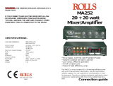 Rolls MA252 User manual