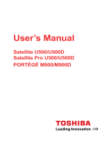 Toshiba U500 (PSU9MA-00K013) User manual