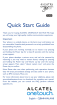 Alcatel GoPlay Quick start guide