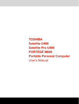 Toshiba M800 (PPM80A-01900P) User guide