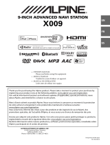 Alpine X009 Owner's manual