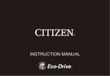 Citizen BU2070-55E Eco-Drive Setting Instruction