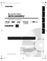 Toshiba BDX2000KU Owner's manual