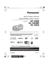 Panasonic HC-X920M User manual