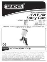 Draper HVLP Air Spray Gun Operating instructions