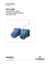Rosemount OCX 4400 O2 / Combustibles Transmitter Hazardous Area-Orig. Issue Owner's manual
