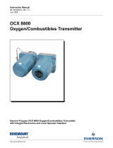 Rosemount OCX 8800 O2 / Combustibles Transmitter General Purpose Owner's manual