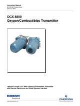 Rosemount OCX 8800 O2 / Combustibles Transmitter General Purpose Owner's manual