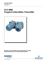 Rosemount OCX 8800 O2 / Combustibles Transmitter Hazardous Area Owner's manual