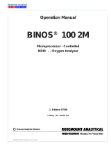 Rosemount BINOS 100 2M Analyzer-1st Ed. Owner's manual