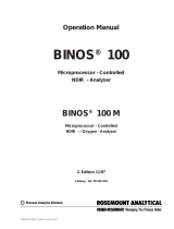Rosemount BINOS 100 M Analyzer-2nd Ed. Owner's manual