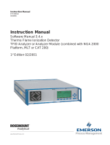 Rosemount NGA 2000 TFID Hydrocarbon Analyzer Module SW 3.4 Software-1st Ed. Owner's manual