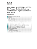 Cisco DPC2425 User manual