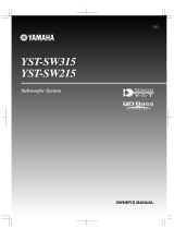 Yamaha YST-SW215 User manual