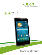 Acer Liquid Z410 User manual