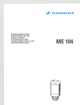 Sennheiser ME 104 User manual
