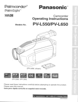 Panasonic PV-L650 Operating instructions