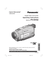 Panasonic PV-DV52 User manual