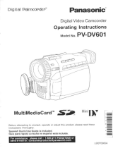 Panasonic PV-DV601 User manual
