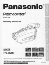 Panasonic PV-D209 Operating instructions