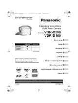 Panasonic VDR-D100 User manual