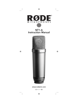 Rode NT1-A Complete Vocal Bundle Owner's manual