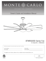 Monte Carlo Fan Company 8TNR56XXD Series Installation guide