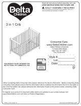 Delta Children Waves 3-in-1-Crib Assembly Instructions