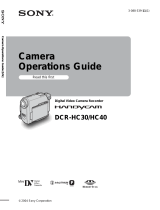 Sony DCR-HC40 User manual