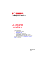Toshiba DX735-D3204 User guide