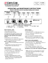 Cres Cor H-339-WSS-UA-8C Operating instructions