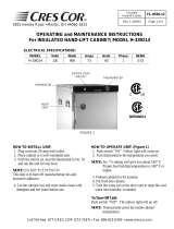 Cres Cor Hand-Lift Cabinet H-339214 Operating instructions