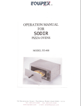 Equipex SNACK PIZZA OVEN - PZ-440 Owner's manual