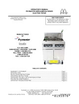 Frymaster McDonald's BIPH14/MPH14 Series Operating instructions