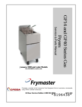 Frymaster GF14 User manual
