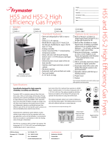 Frymaster H55 Datasheet