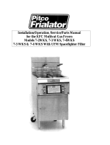 Pitco Frialator 7-2WKSUFM User manual