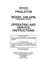 Pitco Frialator 24R-UFM User manual