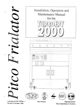 Pitco Frialator TURBOFRY2000 Operating instructions